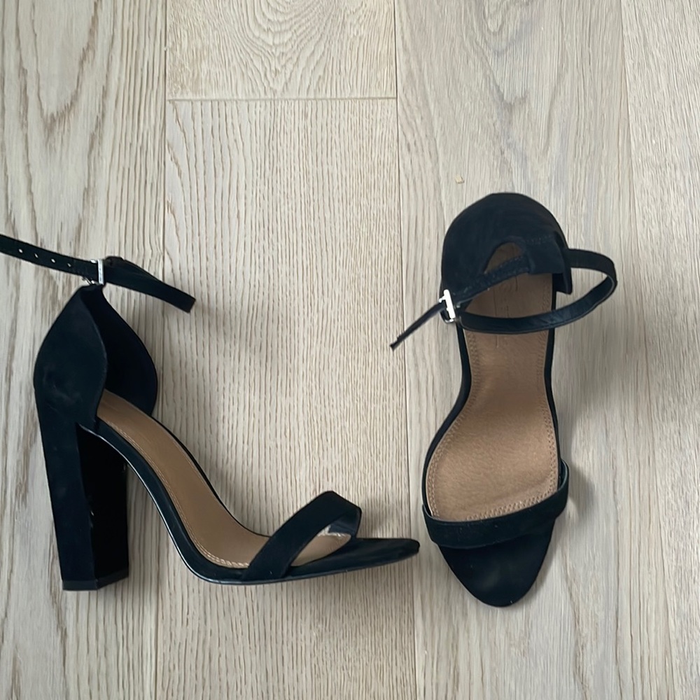 ASOS black 4inch heel sandal